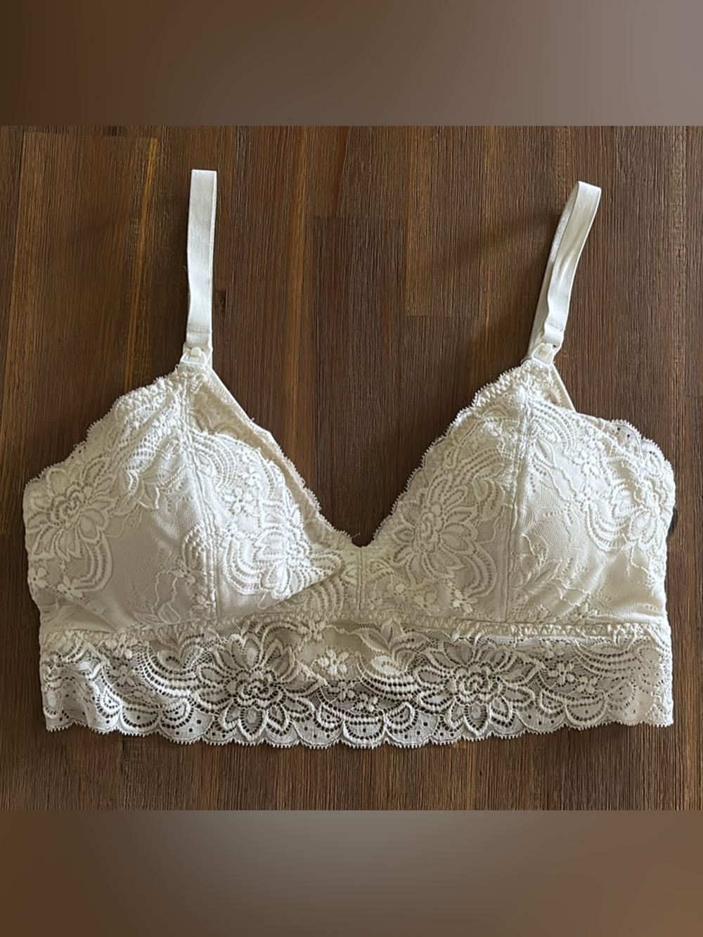 Morrow and Mint Lace organic Bralette in Ivory - Women Intimates & Sleepwear